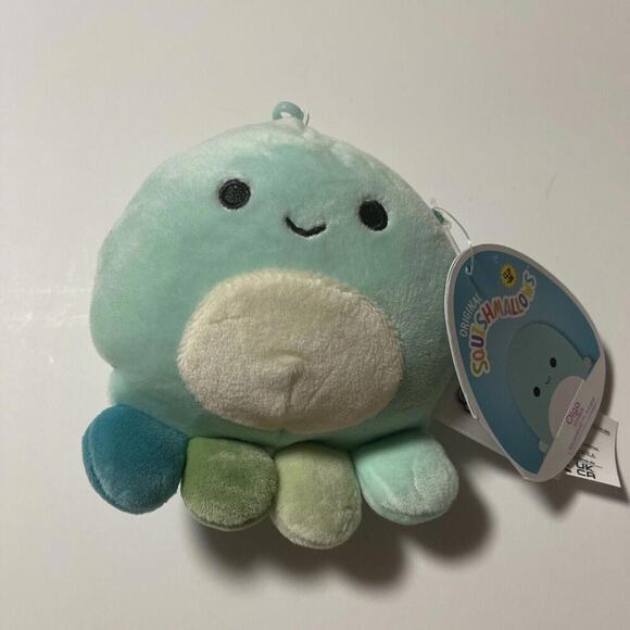 NEW 3.5” “Olga the Octopus” Kellytoy Squishmallow Plush Keychain Clip-On - Picture 1 of 2